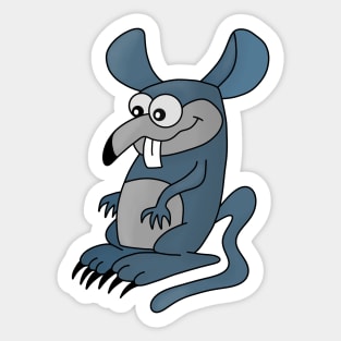 Mouse with big nails Sticker